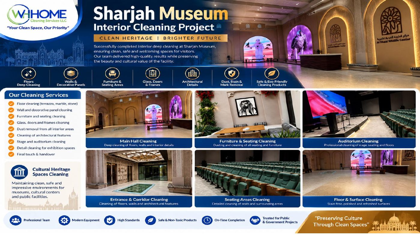 Sharjah Museum interior cleaning project